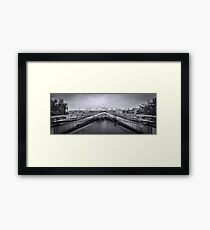 Millennium Bridge and St Pauls Cathedral Framed Print