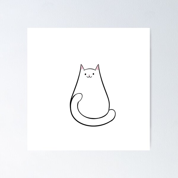 Item preview, Cute cat sticker  designed and sold by Ann-Art.