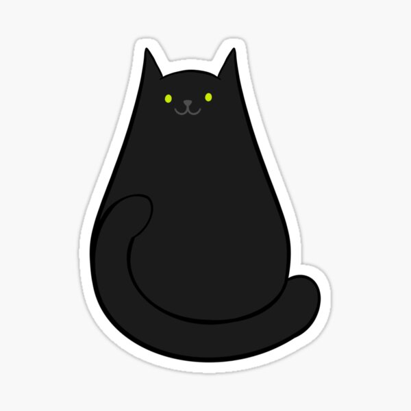Item preview, Black cute cat designed and sold by Ann-Art.
