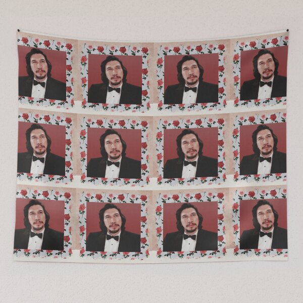 Item preview, Floral Border Adam Driver Edit designed and sold by goon-squad.