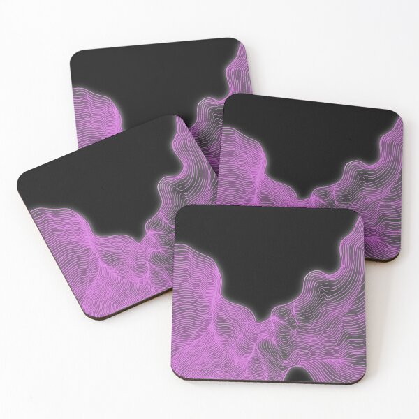 Item preview, Cyberpunk Neon Pink Synthetic Waves by hand designed and sold by CheHojas.