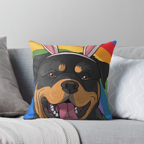 Artikelvorschau, Rottweiler Bunny Happy Easter Day entworfen und verkauft von Nosek1ng.