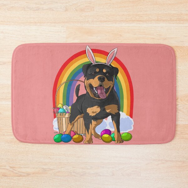 Item preview, Rottweiler Bunny Happy Easter Day designed and sold by Nosek1ng.