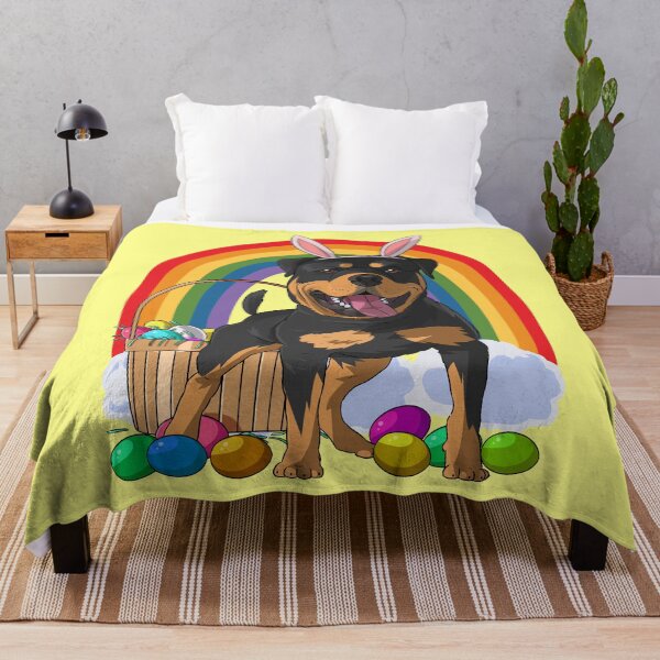 Item preview, Rottweiler Bunny Happy Easter Day designed and sold by Nosek1ng.