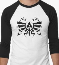 Hyrule Rorschach Men's Baseball ¾ T-Shirt