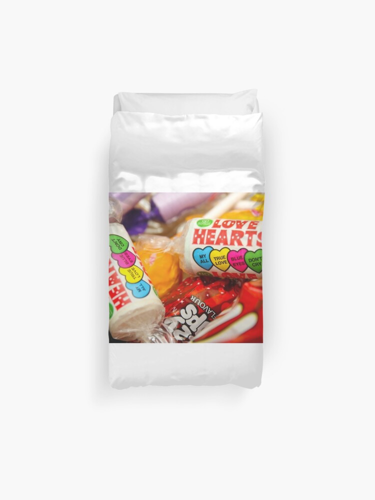 Retro Candy Dream Old School Favourite Sweets Duvet Cover By