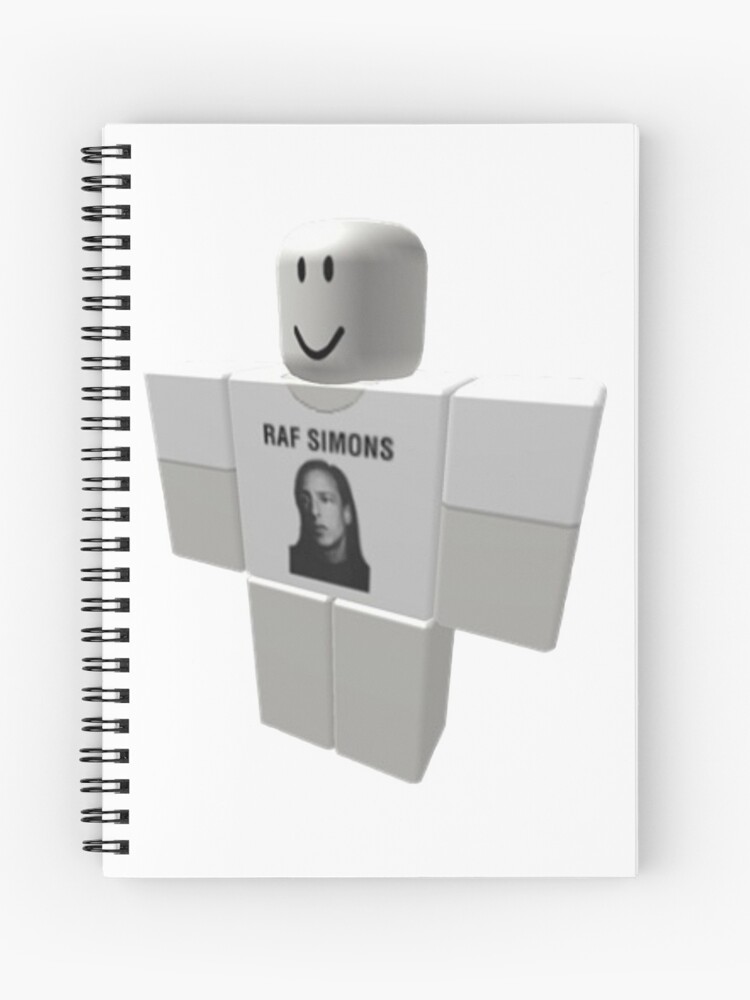 Rick Owens Raf Simons Roblox Meme Spiral Notebook By - rick owens raf simons roblox meme t shirt by notjimmystewart