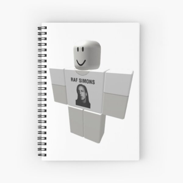 Rick Owens Raf Simons Roblox Meme Spiral Notebook By Notjimmystewart Redbubble - mideown roveent chool the rise of roblox roblox meme on sizzle