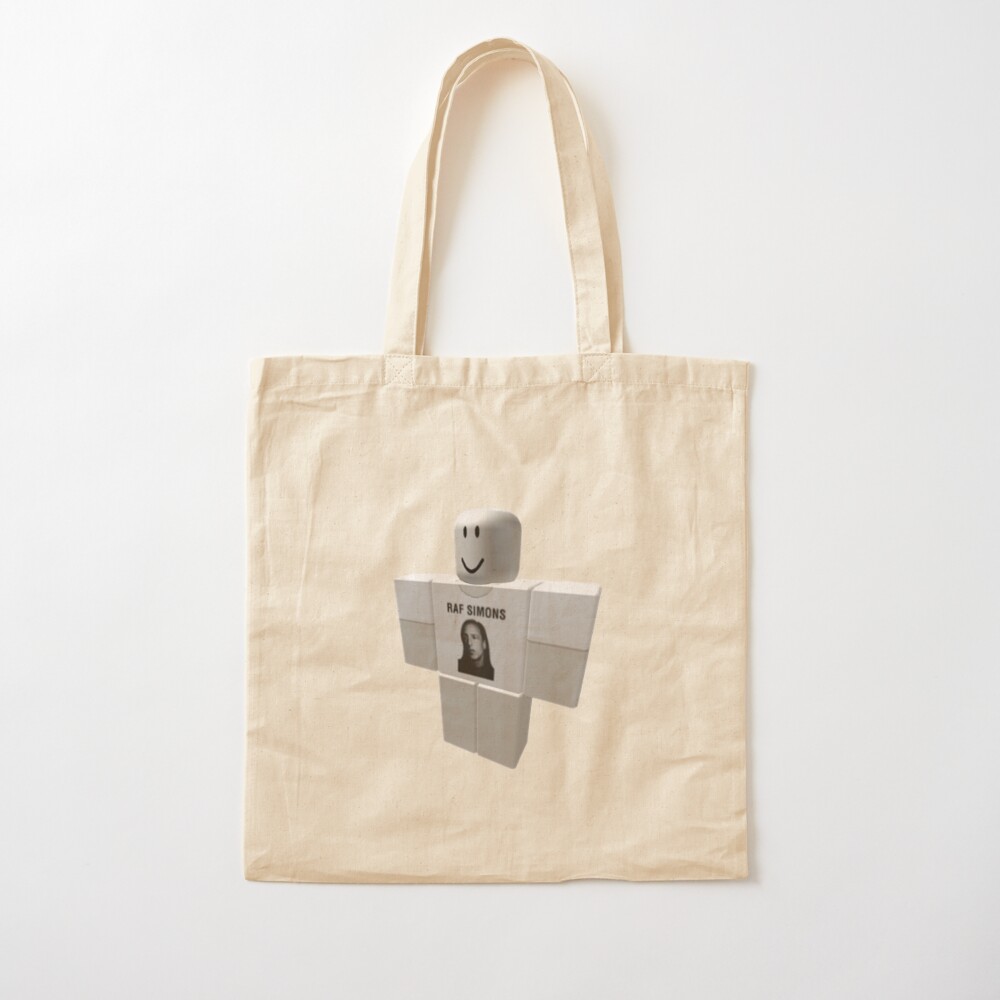 Rick Owens Raf Simons Roblox Meme Tote Bag By Notjimmystewart Redbubble - roblox tote bags redbubble