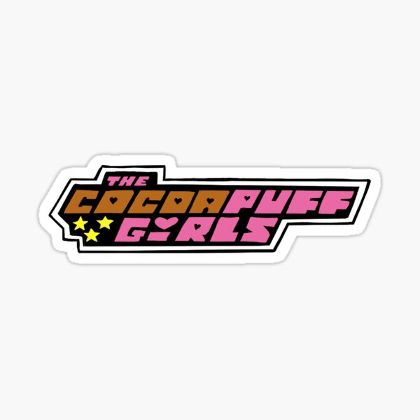 Cocoa puff girls Sticker