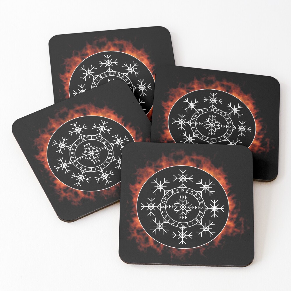 Item preview, Coasters (Set of 4) designed and sold by RUNICJOHN.