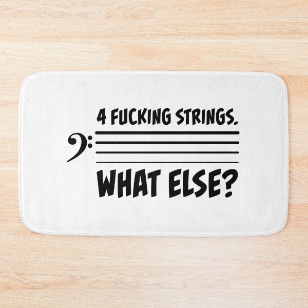 Item preview, Four damn strings. What else? designed and sold by chrisbears.