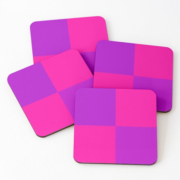 Item preview, Pink and purple check pattern designed and sold by tetibright.