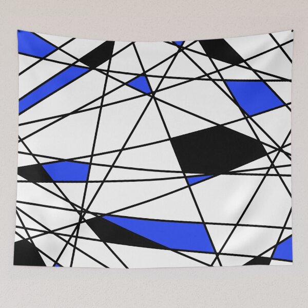 Item preview, Asymmetric Pattern 'Chaos Theory' (Black/Blue Version) designed and sold by Point of View.