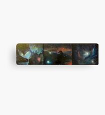 Lienzo Nebula Triptych; Lagoon, Horsehead, Orion