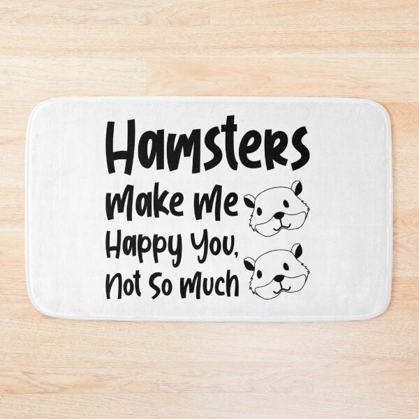 Item preview, Hamsters Make Me Happy - Black designed and sold by saechla.
