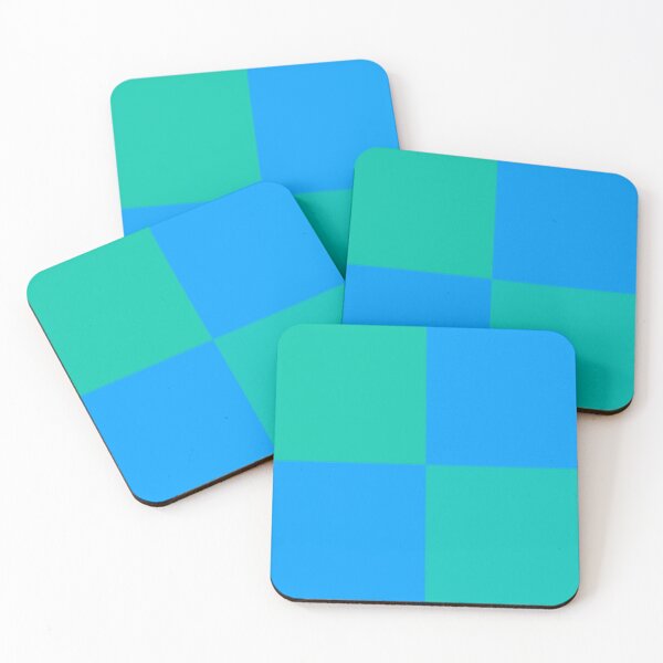 Item preview, Blue and green check pattern designed and sold by tetibright.