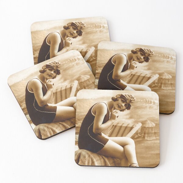 Item preview, Attractive woman from the 20s on the beach designed and sold by Francois Richet.