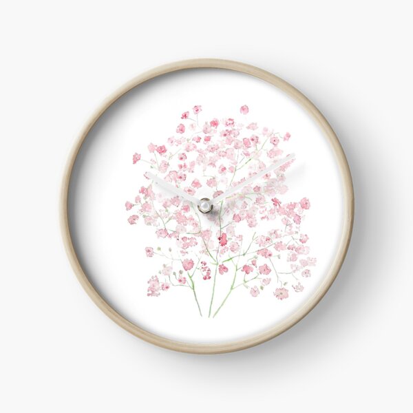Vista previa del artículo con la obra «pintado a mano rosa claro Baby Breath Bouquet gypsophila pintura de acuarela », diseñado y vendido por ColorandColor.