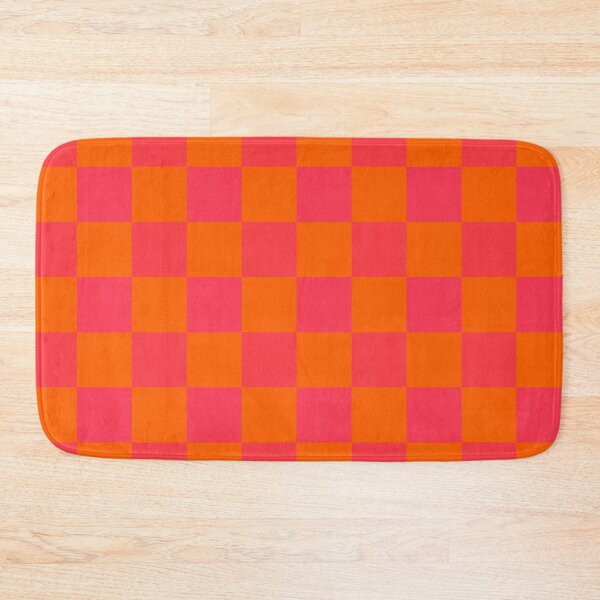 Item preview, Red and orange check pattern designed and sold by tetibright.