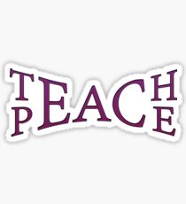 Teach Peace -Purple Sticker