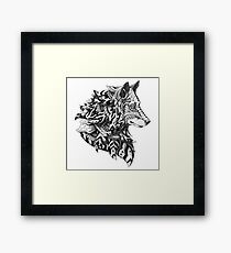 Wolf Profile Framed Print