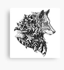 Wolf Profile Canvas Print