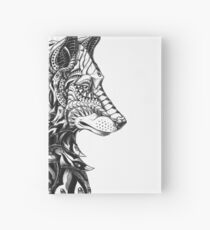 Wolf Profil Notizbuch