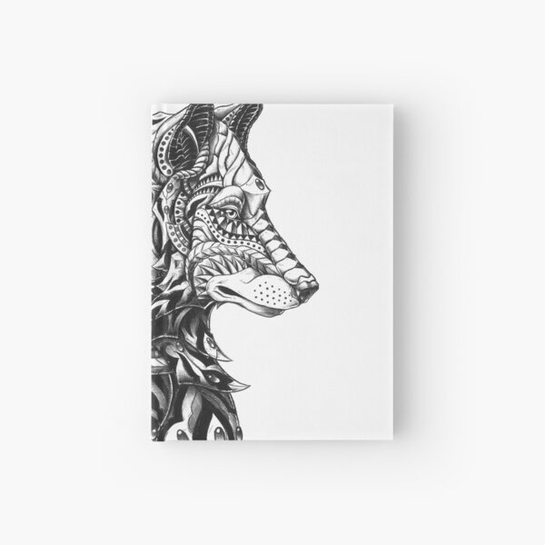 Wolf Profile Hardcover Journal