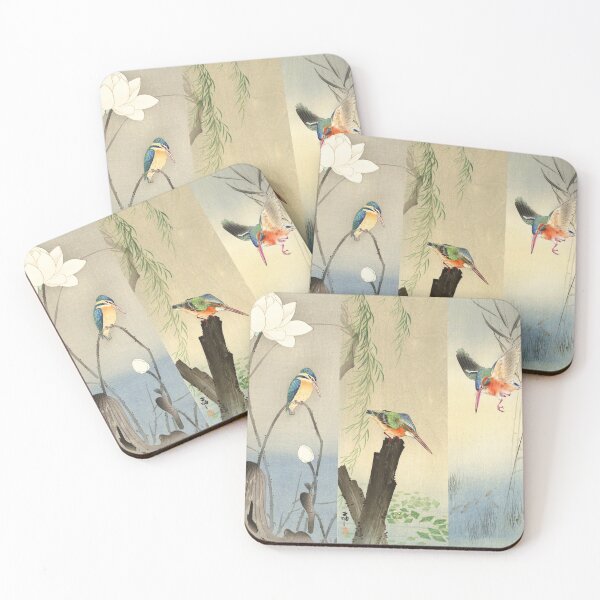 Item preview, KINGFISHERS Antique Japanese Paintings designed and sold by BulganLumini.