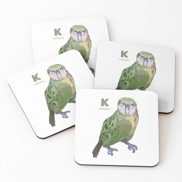Item preview, Funky Animal Alphabet: K is for Kakapo designed and sold by abigailhausman.