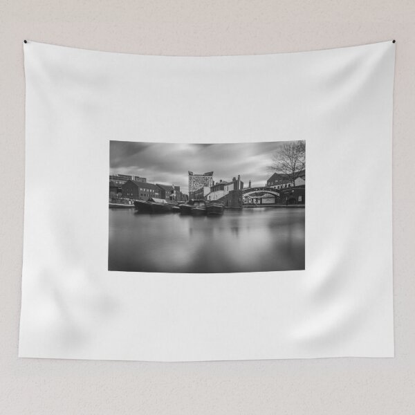 Item preview, Birmingham Gas Street Canal Basin - Fine Art Mono Photography designed and sold by kwn1804.