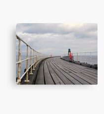 Whitby Pier Canvas Print