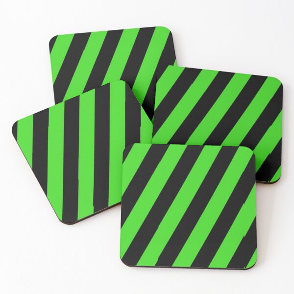 Item preview, Green and black diagonal stripes designed and sold by tetibright.