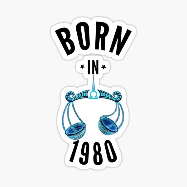 Artikel-Vorschau von Born in 1980 zodiak Waage, designt und verkauft von Marius-G.