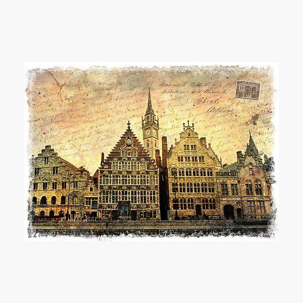Vista previa del artículo con la obra « Bélgica es una de las vías fluviales más bellas de Flandes. Esta calle», diseñado y vendido por Alison Cornford-Matheson.