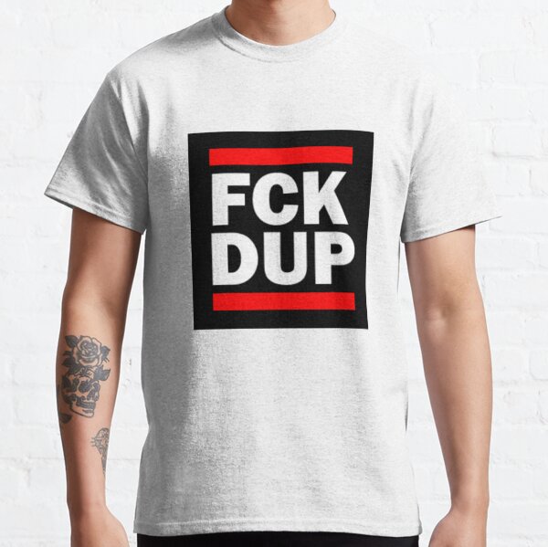 Vista previa del artículo con la obra «FCK DUP - Anti-DUP», diseñado y vendido por In Rainbows.