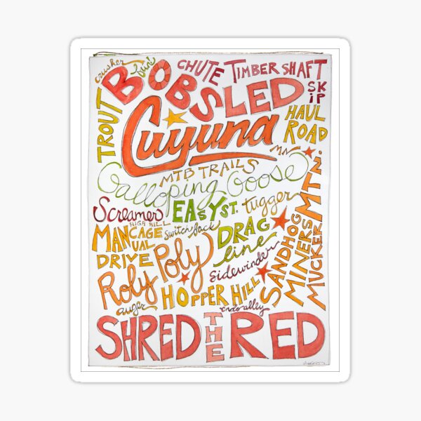 Item preview, Cuyuna Mountain Bike Trails designed and sold by Anna Lowenthal Walsh.