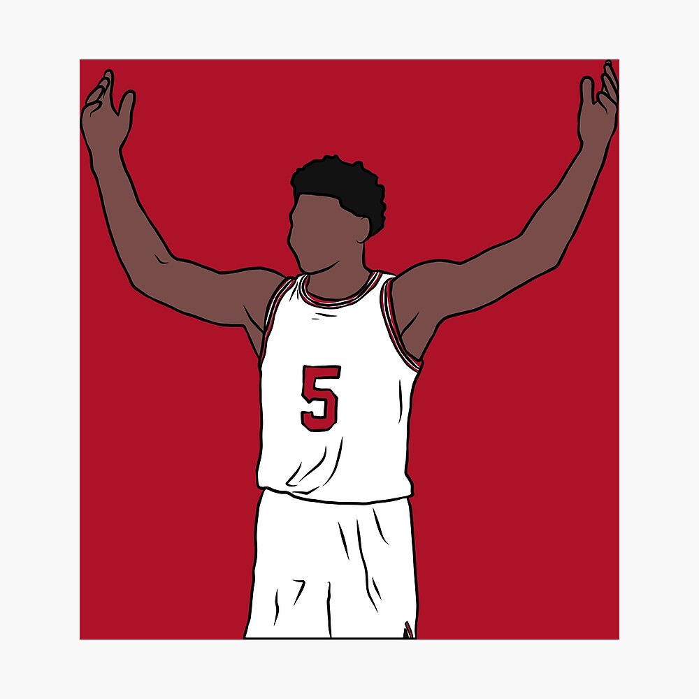 Anthony Edwards Basketball Paper Poster Timberwolves 5 - Anthony