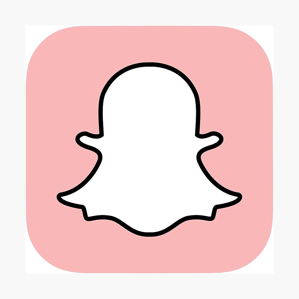 Pink Snapchat Metal Print By Soapywaters Redbubble