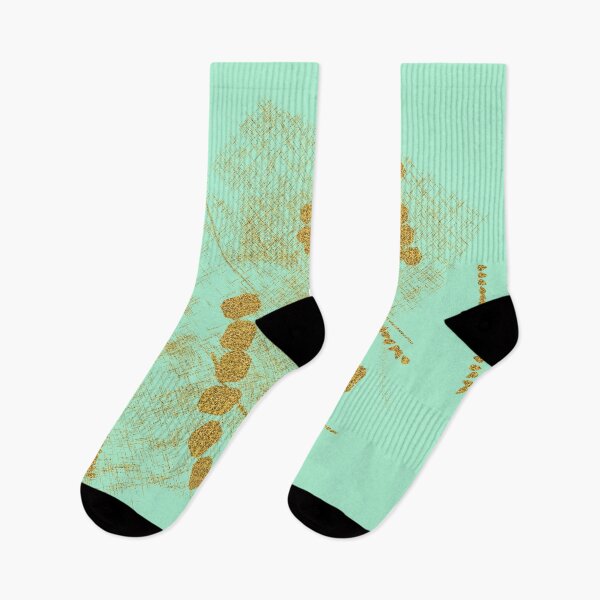 Item preview, Mint green luxury gold abstract glitter and foil modern design  designed and sold by ankka.