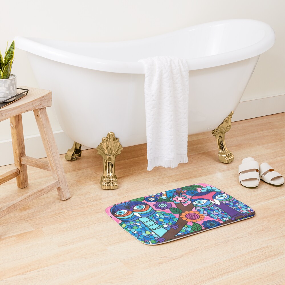 3 Owls Bath Mat