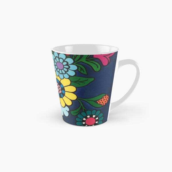 Checkered Bouquet Tall Mug