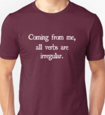 Irregular Verbs Unisex T-Shirt