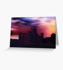 Downton Abbey Dusk Greeting Card