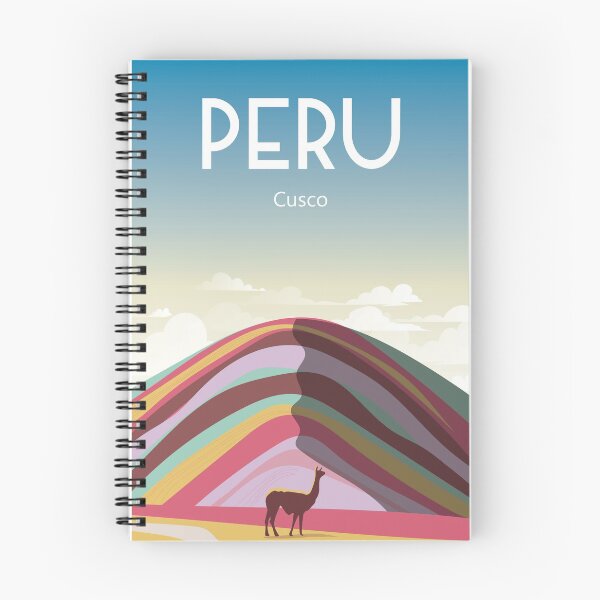 Item preview, Peru Vinicunca Rainbow Mountain travel poster  designed and sold by Arctic frame studio.