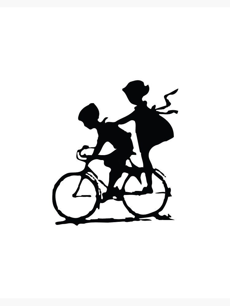 2 people on a bike
