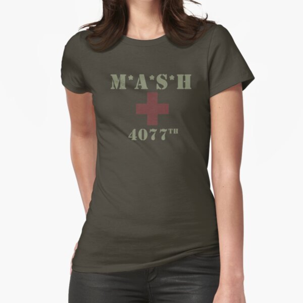 MASH (distressed look) Fitted T-Shirt