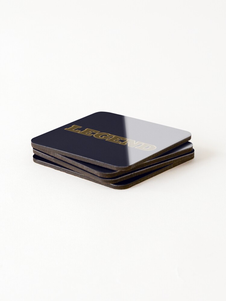 Thumbnail 4 of 5, Coasters (Set of 4), Legend Gold Chain Text designed and sold by HF-AutoDesign.