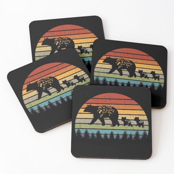 Item preview, Retro mom bear kids animal america nature gift designed and sold by Style4You24.